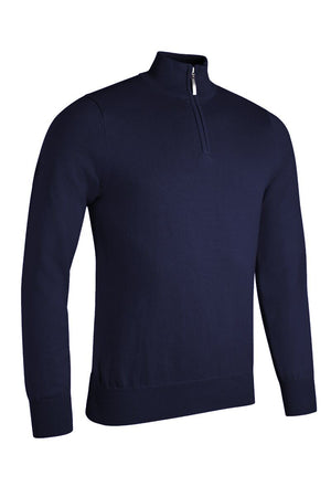 Glenmuir Gents Devon Zip Neck Sweater Navy