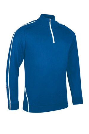 Sunderland Gents Hamsin-Lined Zip Neck Sweater  Lightning Blue /White