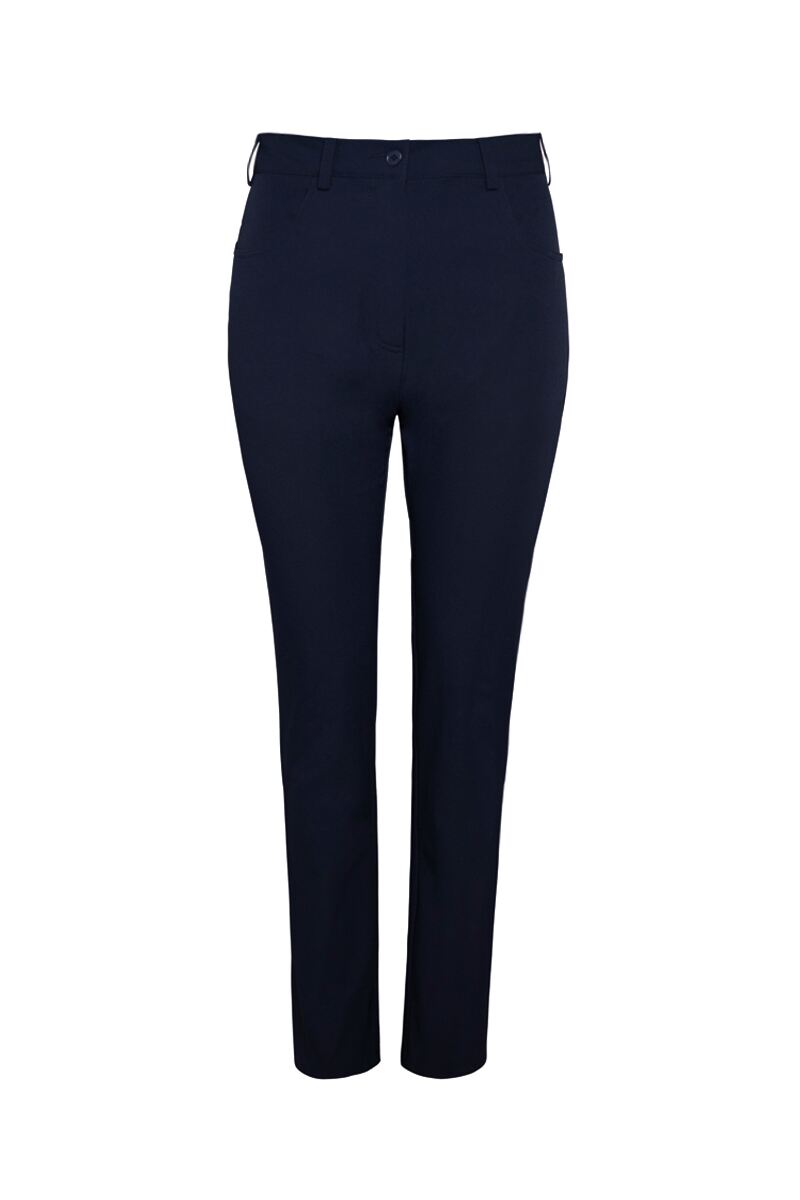 Ladies navy stretch trousers deals