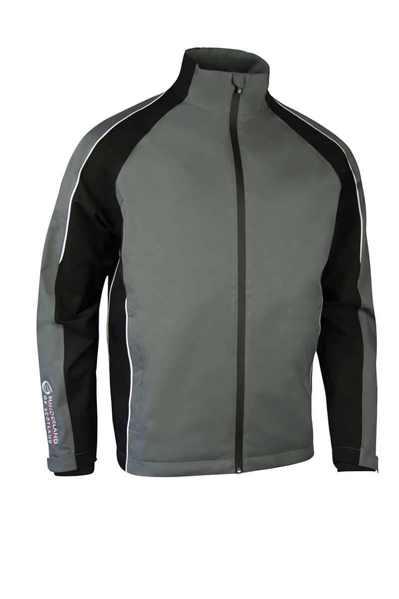 Sunderland Gents Vancouver Waterproof Pro Jacket Black - Gunmetal/Black/White Lifetime Waterproof Guarantee