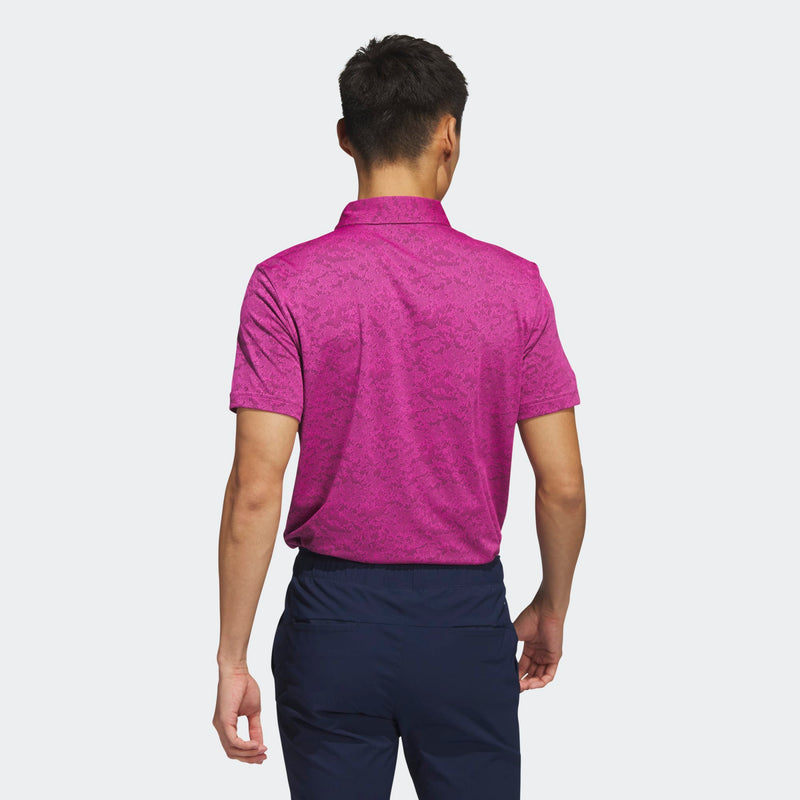 adidas Golf Textured Jacquard Shirt Lucid Fuschia