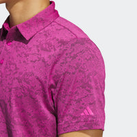 adidas Golf Textured Jacquard Shirt Lucid Fuschia