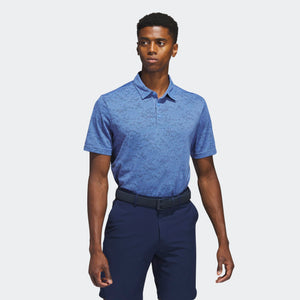 adidas Golf Textured Jacquard Shirt Blue Fusion / Collegiate Navy