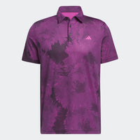 adidas FLOWER MESH GOLF POLO SHIRT Black/Lucid Fuschia