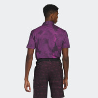 adidas FLOWER MESH GOLF POLO SHIRT Black/Lucid Fuschia