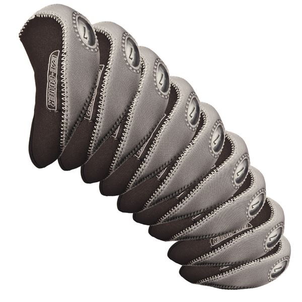 EZE IRON COVERS 10PCS BLACK/SILVER