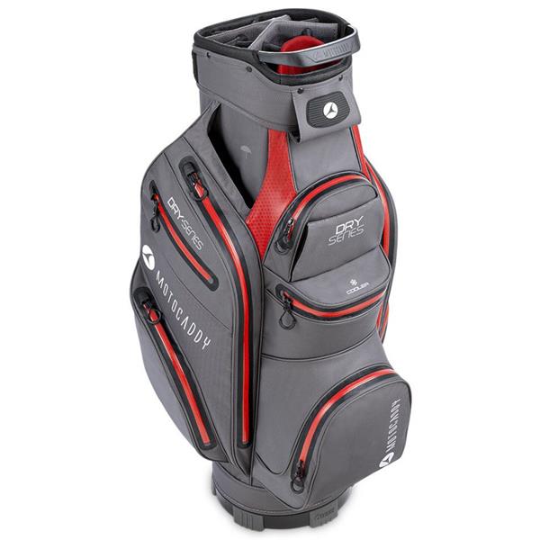 Motocaddy 23 Dry Series Cart Bag Charcoal - Red