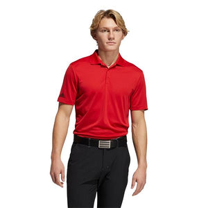 adidas Gents Performance Polo Shirt Collegiate Red