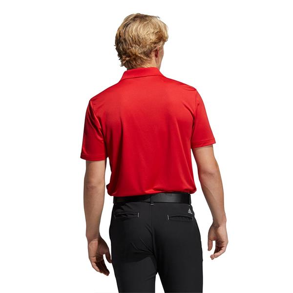 adidas Gents Performance Polo Shirt Collegiate Red
