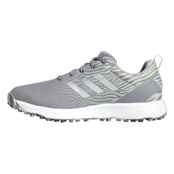 adidas Ladies S2G Spikeless Lace Shoes Grey Three - Silver Met - Almost Lime