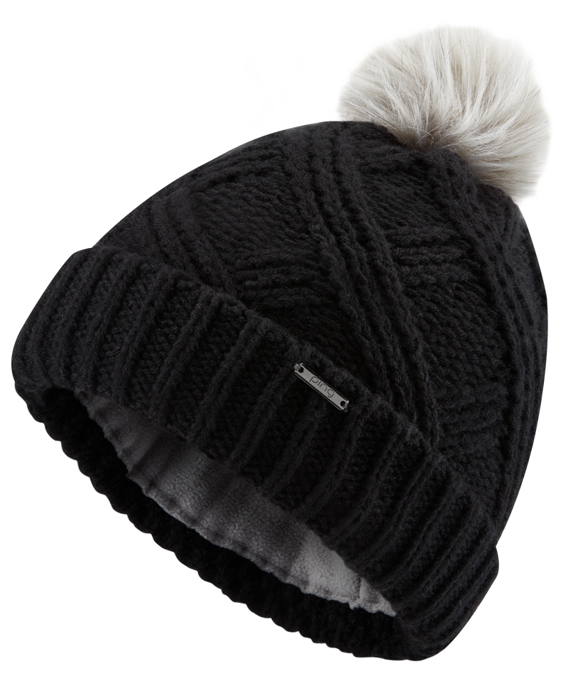Ping Ladies Shannon Bobble Beanie Black