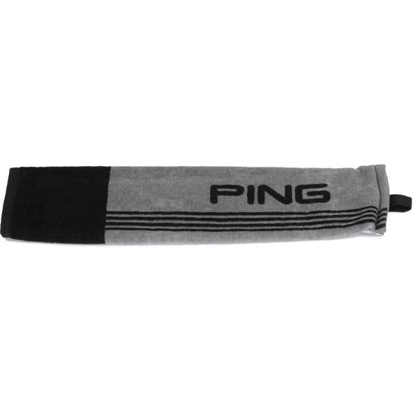 Ping214 Trifold Towel Grey - Black