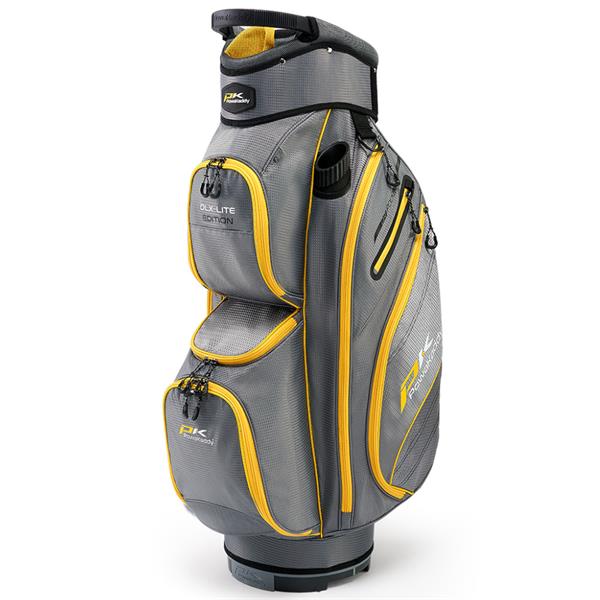 Powakaddy DLX-Lite Cart Bag  Gunmetal Yellow