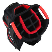 TaylorMade Deluxe Cart Bag Black Red