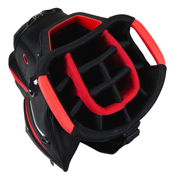 TaylorMade Deluxe Cart Bag Black Red