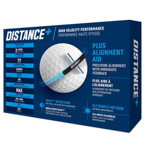 TaylorMade Distance + Golf Balls Dozen White