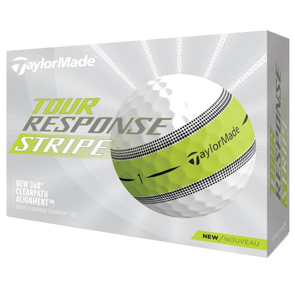 TaylorMade Tour Response Stripe Golf Ball  Dozen White