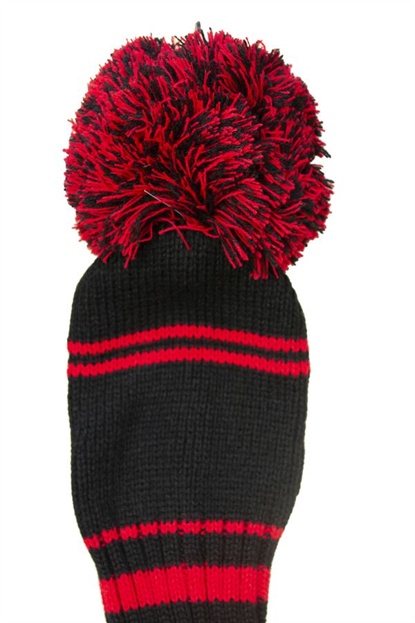 Longridge Pom Pom Headcover - Driver Red