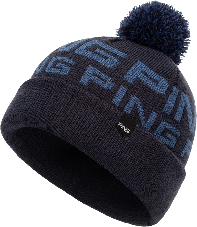 Ping Logo II Bobble Hats Navy/Blue