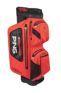 PING PIONEER 201 MONSOON WATERPROOF GOLF CART BAG SCARLET/BLACK