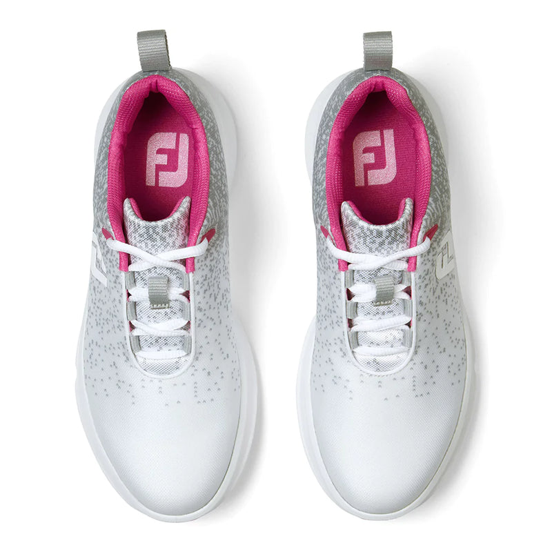 Footjoy Leisure Ladies Golf Shoes - Silver/Pink