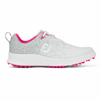 Footjoy Leisure Ladies Golf Shoes - Silver/Pink