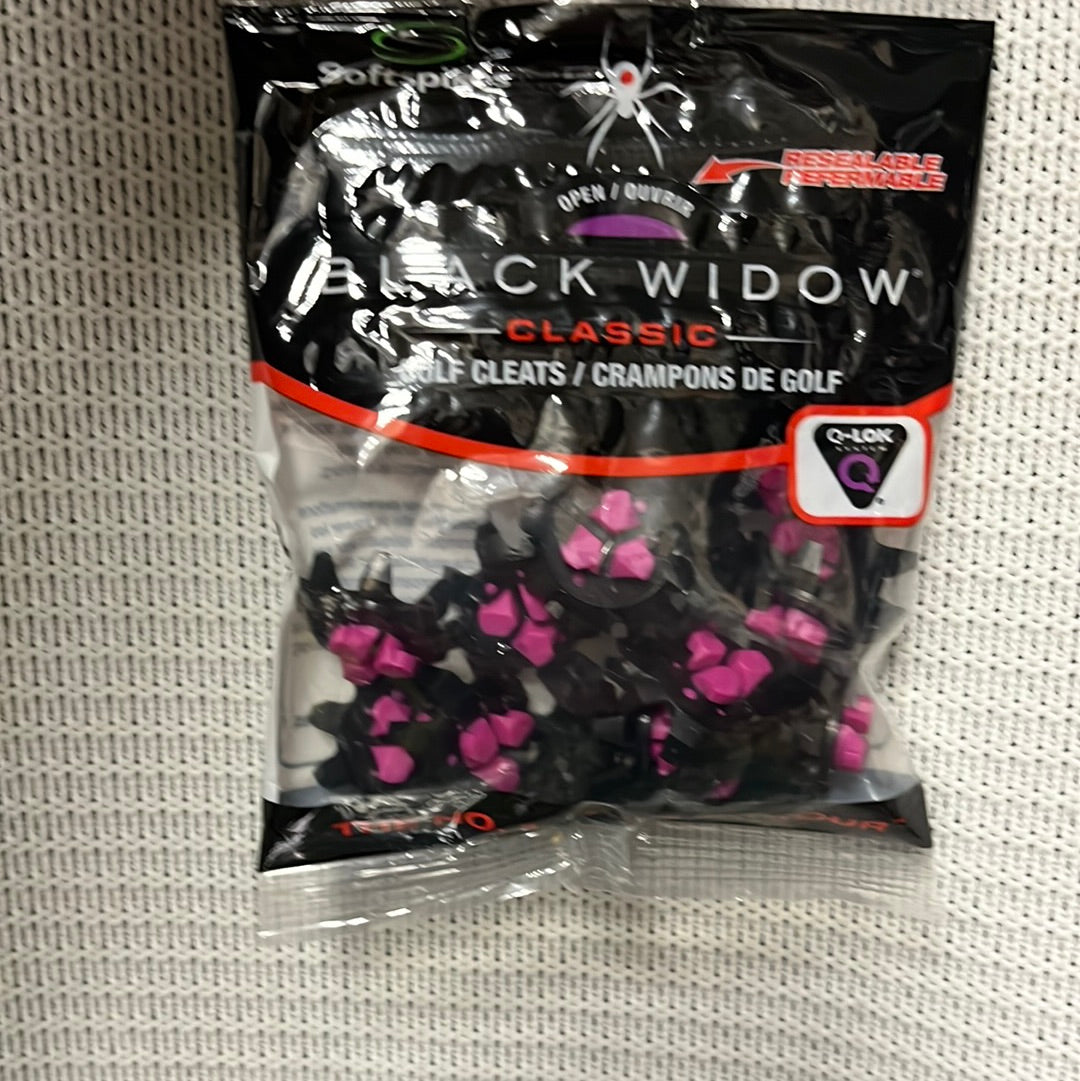 Soft spikes Black Widow Cleats Q-LOK Fastening System â Pro Golf Ireland