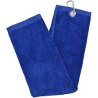 Longridge Blank Luxury 3 Fold Golf Towel -Blue