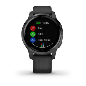 vívoactive 4s Black with Slate  (PVD Black/Gunmetal)
