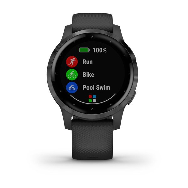 vívoactive 4s Black with Slate  (PVD Black/Gunmetal)