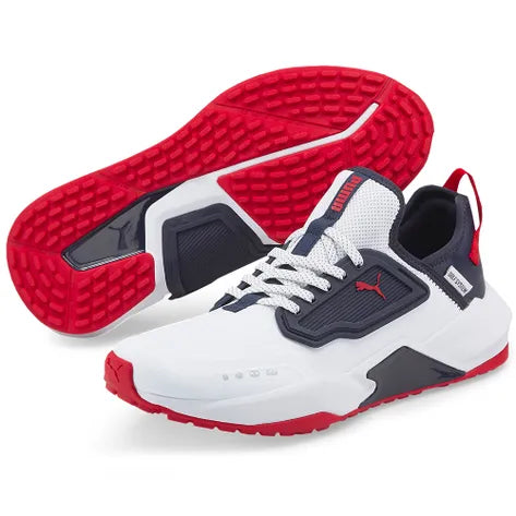 Mens white sales puma golf shoes