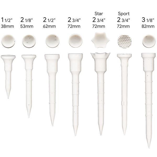 Lignum 72mm Tees 12pk - Punchy Pink